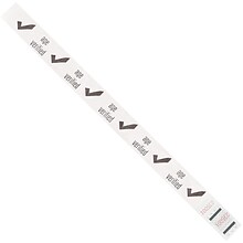 Tyvek® Wristbands, 3/4 x 10, White Age Verified, 500/Case (WR102WH)