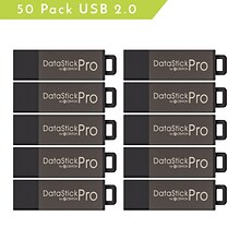 Centon MP Valuepack USB 2.0 Pro Flash Drive, Gray, 4GB Capacity, 50/Pack (S1-U2P1-4G50PK)