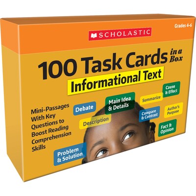 100 Task Cards in a Box: Informational Text for Grades 4-6 (SC-855264)