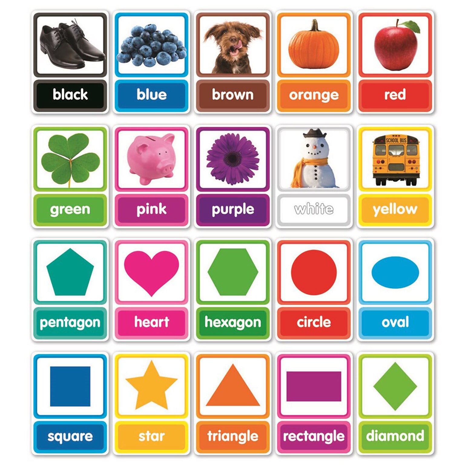 Scholastic® Colors & Shapes Bulletin Board Set, 20/Set (SC-834485)