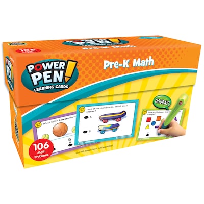 Power Pen® Learning Cards: Math for Grade PreK, Pack of 53 (TCR6009)