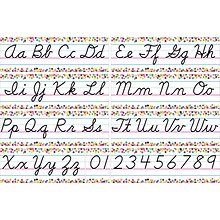 Teacher Created Resources® Colorful Vibes Cursive Writing Bulletin Board Set, 9/Set (TCR8764)