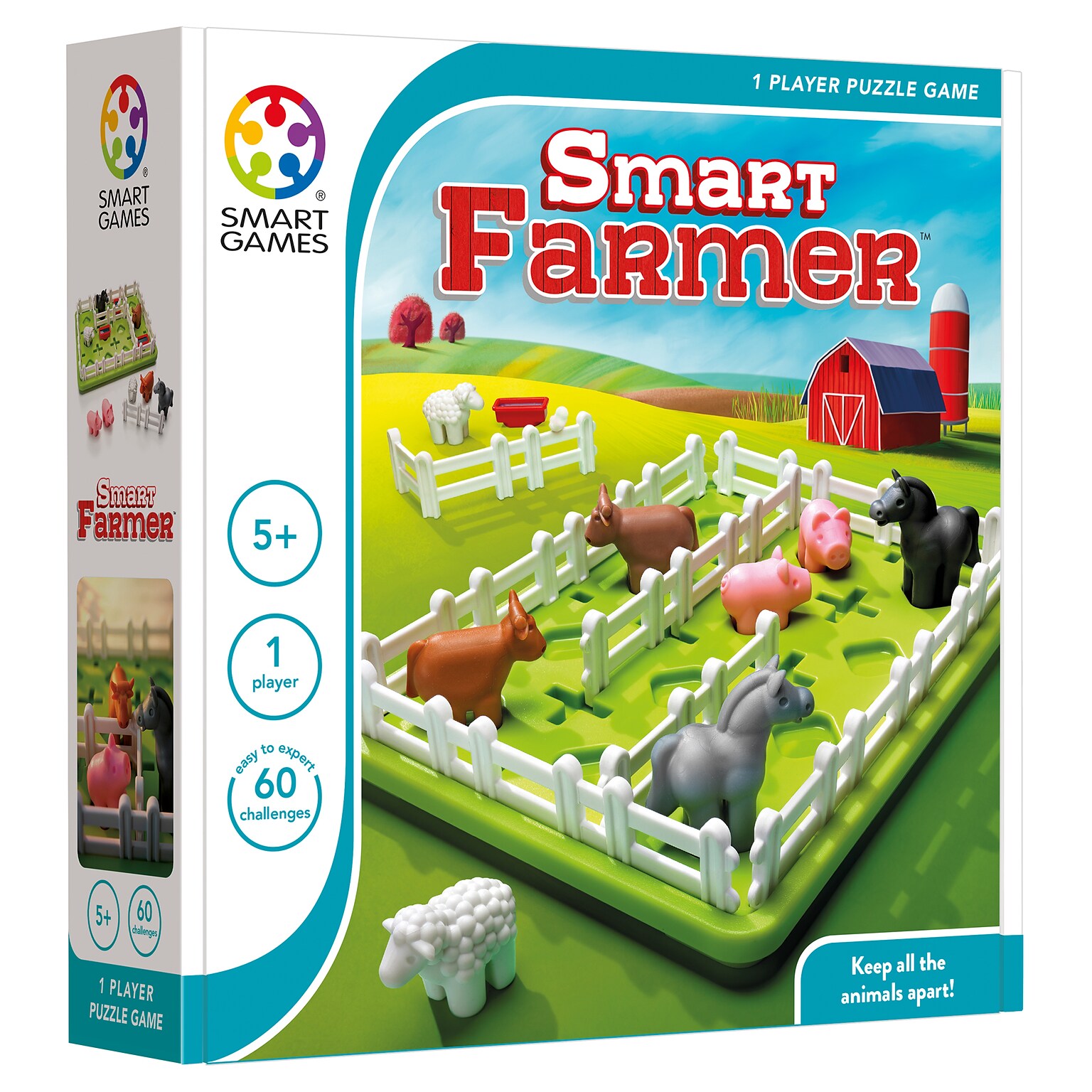 SmartGames Smart Farmer Puzzle Game, Grades K+ (SG-091)
