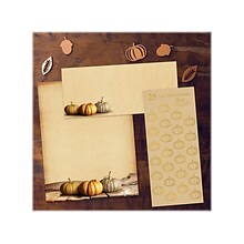 Great Papers! Fall Pumpkins Seasonal Stationery Kit, Beige, 25/Set (2019095KIT)