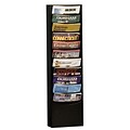 Durham® Steel Literature Rack, 11 Pocket, For 8-1/2W Paper, Black