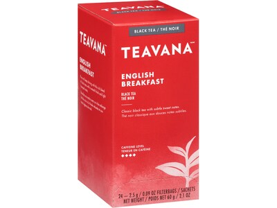 Teavana English Breakfast Black Tea Bags, 24/Box (11090992)