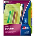 Avery Pre-Printed Plastic Dividers, Jan-Dec Tabs, Multicolor (11331)