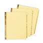 Avery Pre-Printed Paper Dividers with Laminated Tabs, A-Z Tabs, Buff, Gold Reinforced (11306)