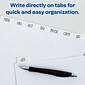 Avery Write & Erase Paper Dividers, 5 Tabs, White, 36 Sets/Box (11506)