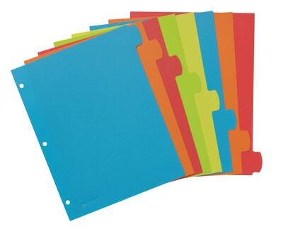 Avery Big Tab Write & Erase Plastic Dividers, 8 Tabs, Bright Multicolor (16130)