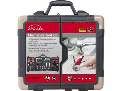Apollo Tools Mechanics Tool Kit, 101 Pieces (DT0006)