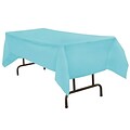 JAM Paper® Plastic Table Cover, 54 x 108 Inches, Sea Blue Tablecloth, Sold Individually (291423363)