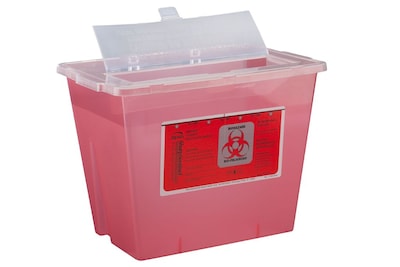 Bemis Sharps Container, 2 Gallon, Red, Box of 30 (102030-30)