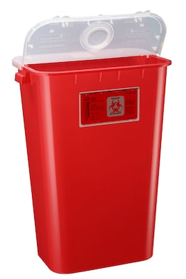 Bemis Sharps Container, 11 Gallon, Red, 6 Pack (111030-6)