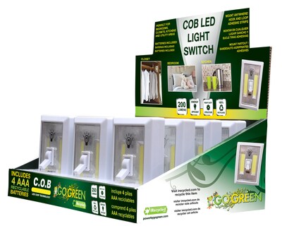 GoGreen Power Switch Light LED Display, White - GG-113-SWLT