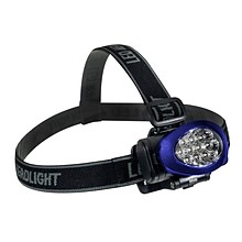 GoGreen Power 10 LED Head light with Strobe, Blue (GG-113-10HLBL)