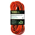 GoGreen Power 100 Indoor/Outdoor Extension Cord, 16 AWG, Orange (GG-13700)