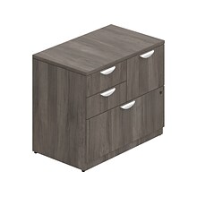 Offices to go 29.5 Laminate Mixed Storage Unit with Lock with 4 shelves, Artisan Gray (TDSL3622MSF-