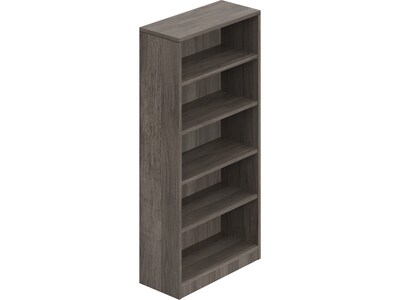 Offices to Go Superior Laminate 71H 4-Shelf Bookcase with Adjustable Shelves, Artisan Gray (TDSL71B