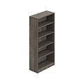 Offices to Go Superior Laminate 71H 4-Shelf Bookcase with Adjustable Shelves, Artisan Gray (TDSL71B
