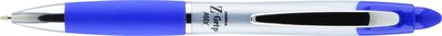 Zebra Z-Grip Max Retractable Ballpoint Pen, Medium Point, 1.0mm, Blue Ink, Dozen (22420)