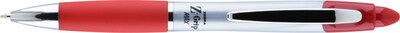 Zebra Z-Grip Max Retractable Ballpoint Pen, Medium Point, 1.0mm, Red Ink, Dozen (22430)