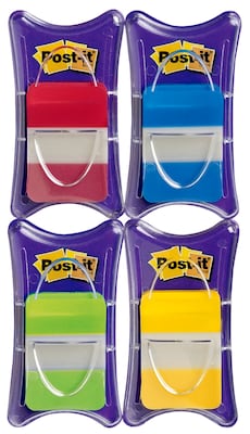 Post-it Tabs, 1 Wide, Assorted Solid Colors, 100 Tabs/Pack (686-RALY)