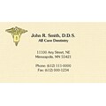 Custom Gold Foil Embossed Business Cards, CLASSIC® Ivory Laid 80#, Flat Ink, 1 Standard Ink, 1-Sided
