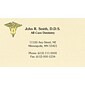 Custom Gold Foil Embossed Business Cards, CLASSIC® Ivory Laid 80#, Flat Ink, 1 Standard Ink, 1-Sided, Logo 207, 250/PK