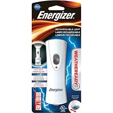 Energizer Weatheready 5 Rechargeable LED Compact Handheld Flashlight, White (RCL1FN2WR)