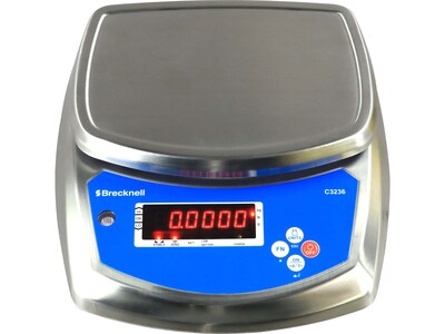 Brecknell C3236-15 Digital Scale, Silver/Blue, 15 Lbs. Capacity