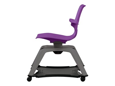 MooreCo Hierarchy Enroll Polypropylene School Chair, Purple (54325-Purple-WA-NN-SC)