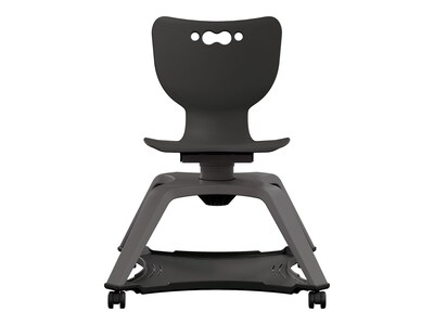 MooreCo Hierarchy Enroll Polypropylene School Chair, Black (54325-Black-NA-NN-SC)