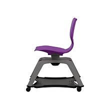 MooreCo Hierarchy Enroll Polypropylene School Chair, Purple (54325-Purple-NA-NN-SC)