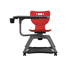 MooreCo Hierarchy Enroll Polypropylene School Chair, Red (54325-Red-NA-TC-SC)