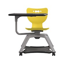 MooreCo Hierarchy Enroll Polypropylene School Chair, Yellow (54325-Yellow-NA-TN-SC)