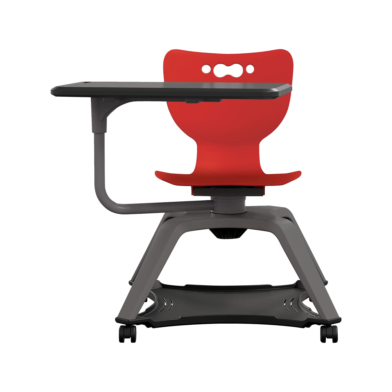 MooreCo Hierarchy Enroll Polypropylene School Chair, Red (54325-Red-NA-TN-SC)
