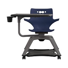 MooreCo Hierarchy Enroll Polypropylene School Chair, Navy (54325-Navy-WA-TC-SC)