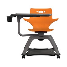 MooreCo Hierarchy Enroll Polypropylene School Chair, Orange (54325-Orange-WA-TC-SC)