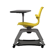 MooreCo Hierarchy Enroll Polypropylene School Chair, Yellow (54325-Yellow-WA-TN-SC)