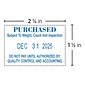 Custom 2000 Plus® PrintPro™ Self-Inking Economy Dater 55D, 2-1/4” x 1-1/2”
