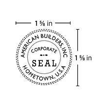 Custom 2000 Plus® PrintPro™ R40 Self-Inking Round Stamp, 1-9/16” diameter