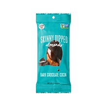 SKINNY DIPPED ALMONDS Dark Chocolate Covered Almonds, 1.2 oz., 10 Bags/Pack (EDT00837/WWT07 )