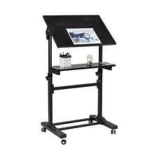 Mount-It! 24W Lectern Adjustable Steel Standing Podium, Black (MI-7941)