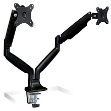 Mount-It! Height Adjustable Dual Monitor Desk Mount Arms for 13 to 32 Monitors, Black (MI-1772-BLA