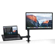 Mount-It! Laptop Desk Stand and Monitor Mount for 17 Laptops and 13-27 Monitors, Black (MI-4352LT