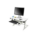 3M™ Precision Standing Desk 35W Manual Adjustable Desk Riser with Gel Wrist Rest and Precise™ Mouse