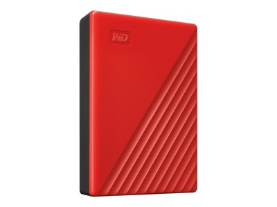 WD My Passport 4TB USB 3.2 Gen 1 External Hard Drive, Red (WDBPKJ0040BRD-WESN)
