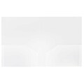 JAM Paper Heavy Duty 2-Pocket Presentation Folders, Clear, 6/Pack (3383HCL)