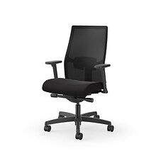 HON Ignition 2.0 Mesh/Fabric Standard Computer and Desk Chair with Seat Slide, Black (HONI2M2AMLC10T